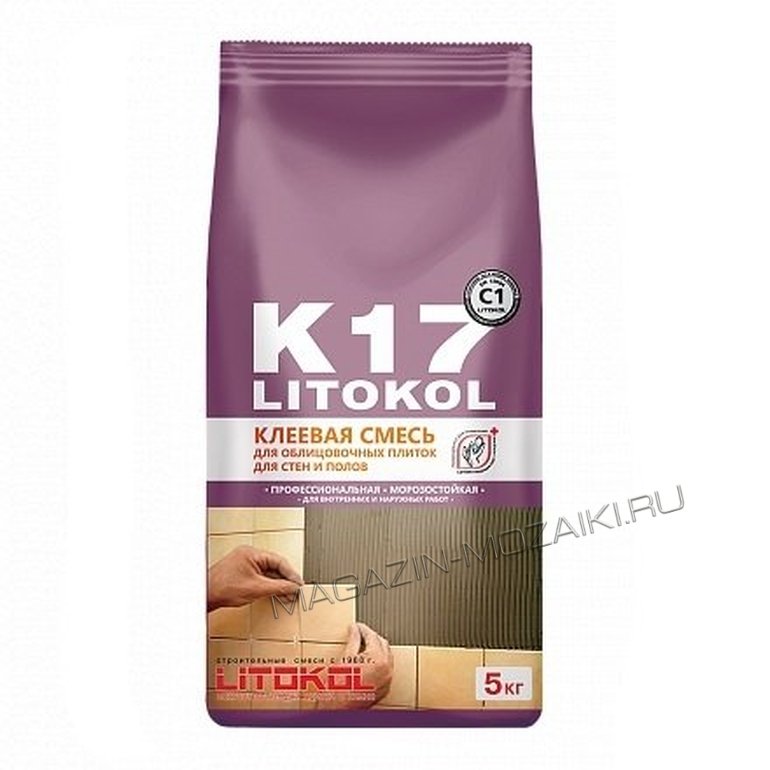клей для укладки мозаики LITOKOL K17 (C1)