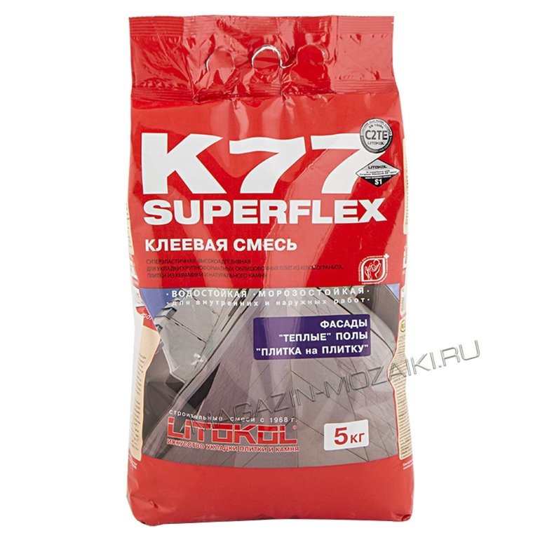 клей для укладки мозаики SUPERFLEX K77 5 кг