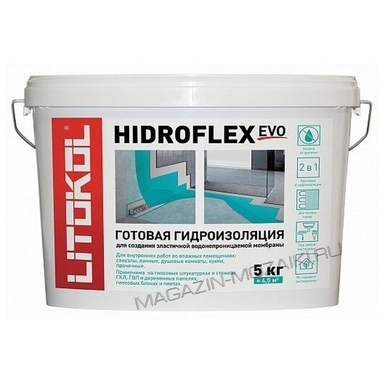 Гидроизоляция HIDROFLEX 5кг арт.482570002
