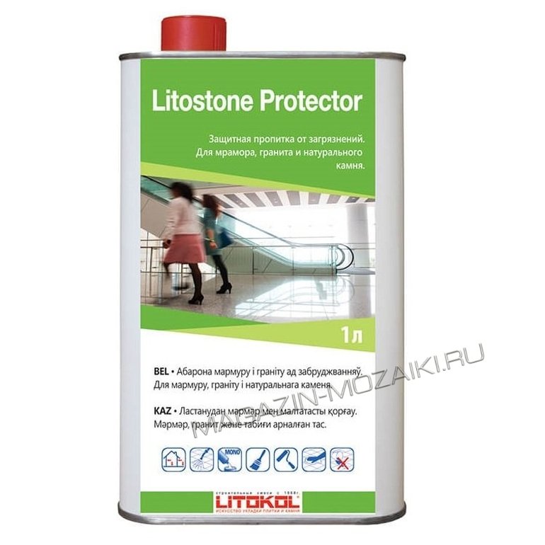 средство для очистки облицовочной поверхности LITOSTONE PROTECTOR 1 л