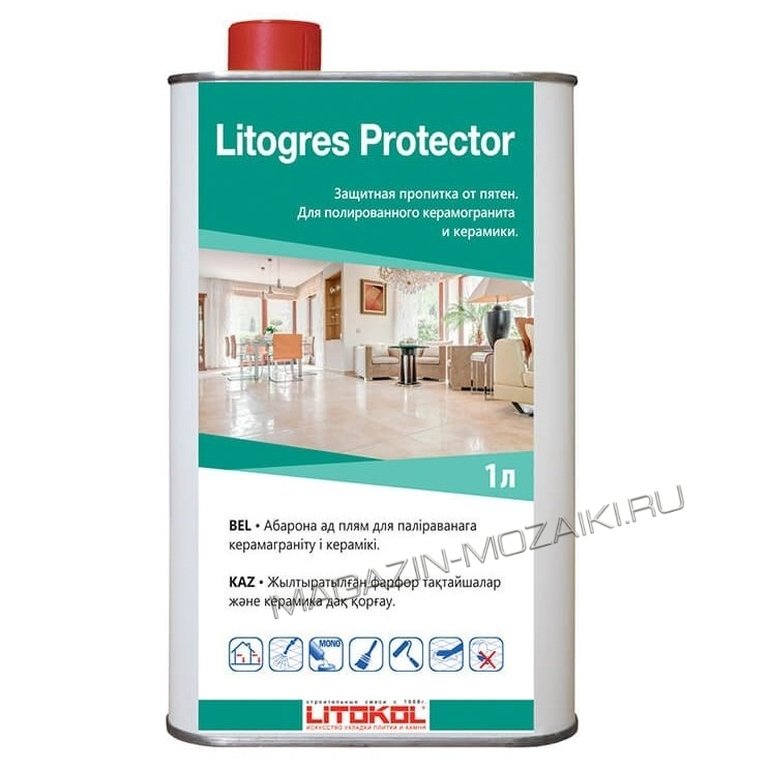средство для очистки облицовочной поверхности LITOGRES PROTECTOR 1 л
