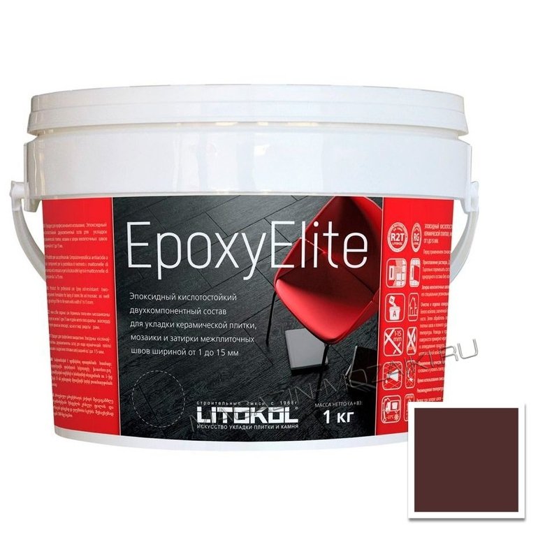 эпоксидная затирка EpoxyElite E.13 Темный шоколад 1 кг