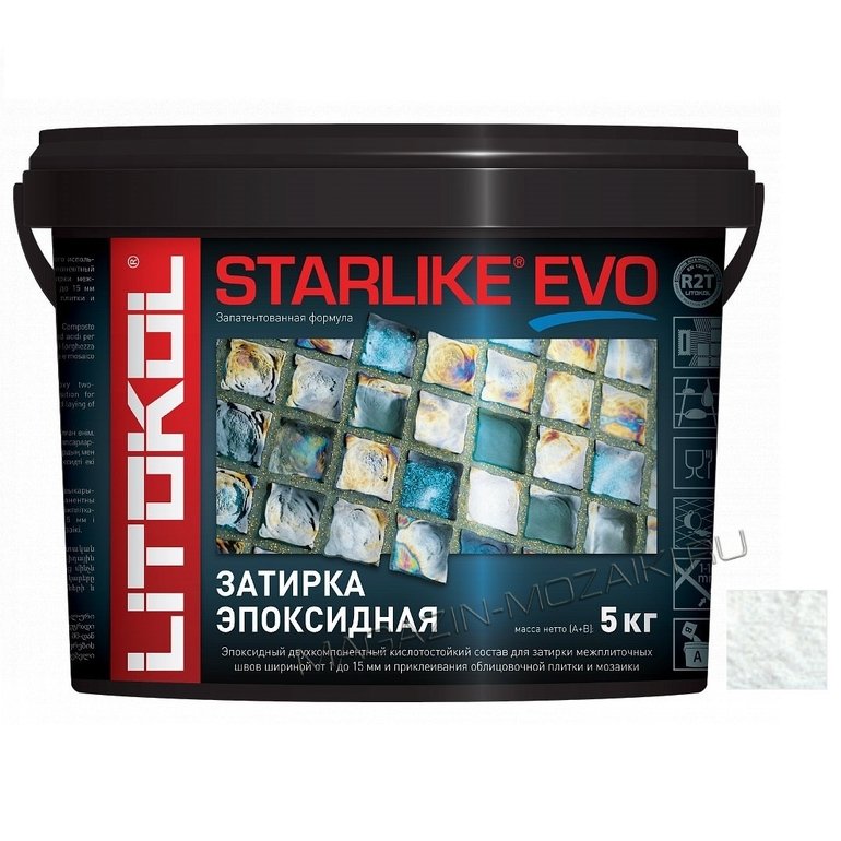 эпоксидная затирка STARLIKE EVO S.100 BIANCO ASSOLUTO 5 кг