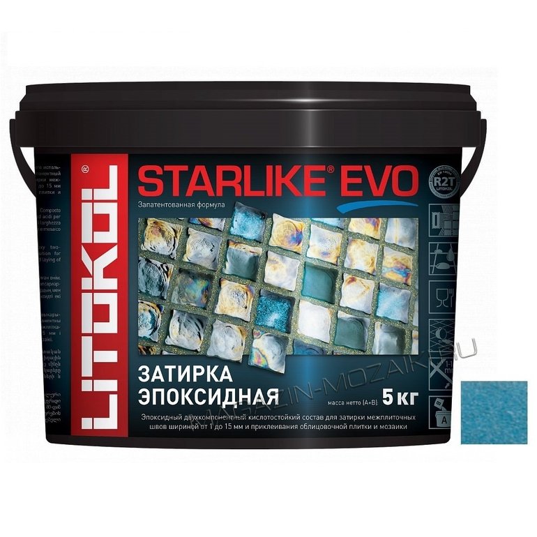 эпоксидная затирка STARLIKE EVO S.340 BLU DENIM 5 кг