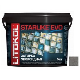 эпоксидная затирка STARLIKE EVO S.120 GRIGIO PIOMBO 5 кг