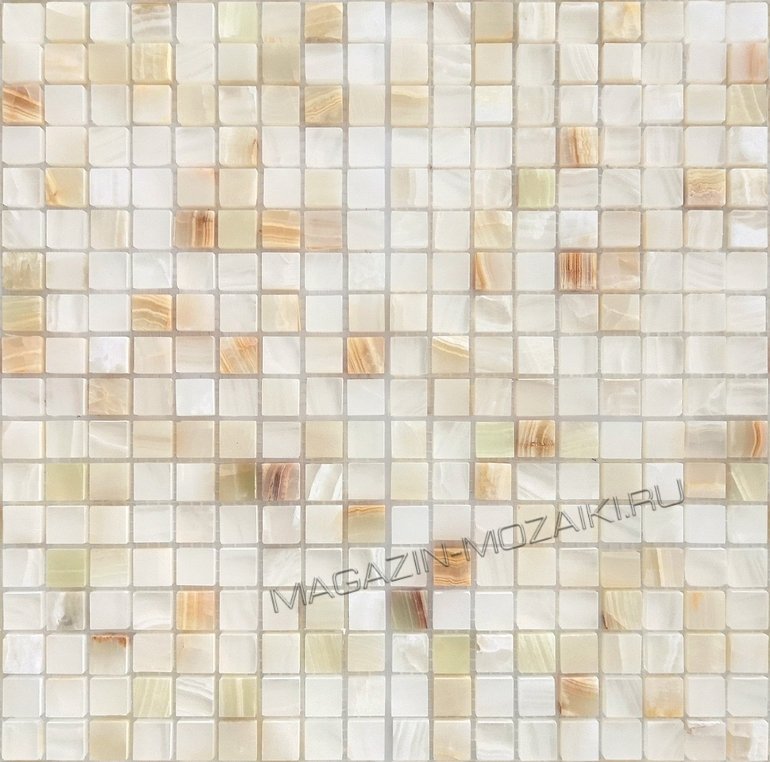 мозаика Onice Jade Bianco POL 15x15x7