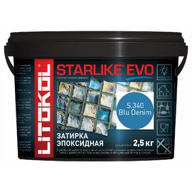 Эпоксидная затирка STARLIKE EVO S.340 Blu Denim 2,5 кг.