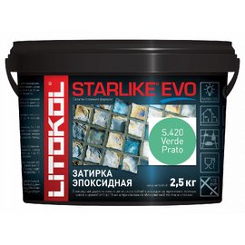 Эпоксидная затирка STARLIKE EVO S.420 Verde Prato 2,5 кг.