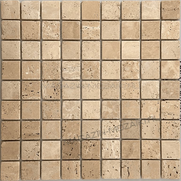 мозаика Travertine Classic Tum. 30х30х7 мм.
