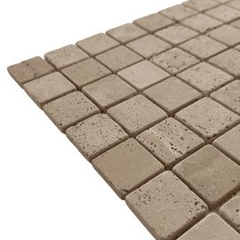 мозаика Travertine Classic Tum. 30х30х7 мм.
