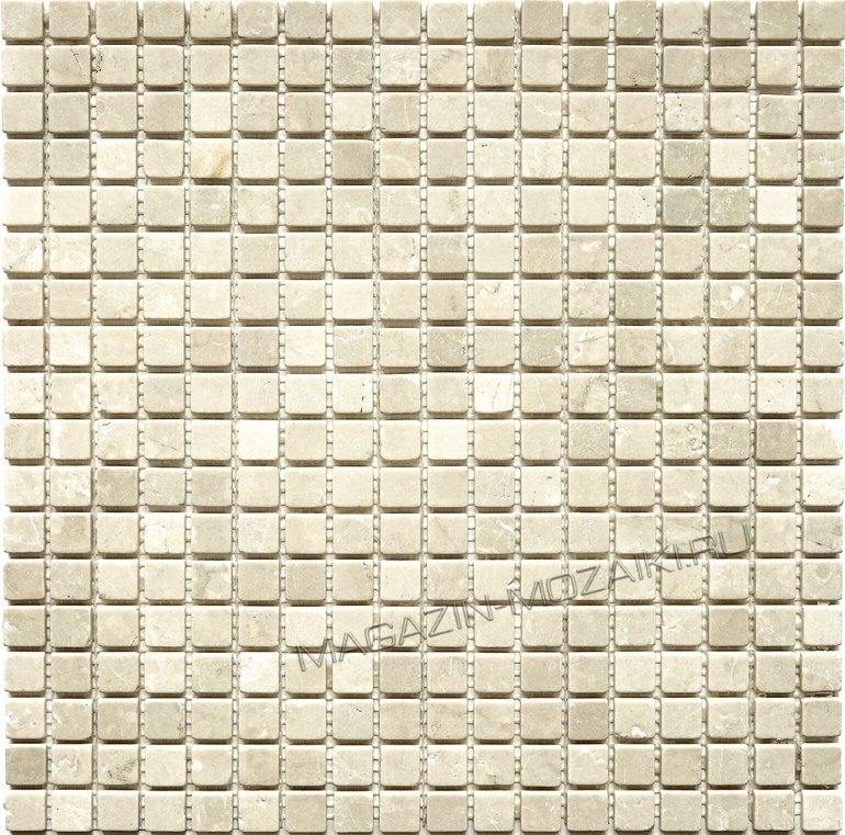 мозаика Botticino tum. 15x15x4 мм.