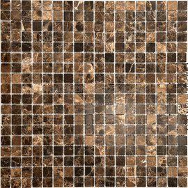 мозаика Emperador Dark POL 15x15х4 мм.