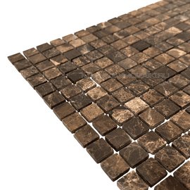 мозаика Emperador Dark POL 15x15х4 мм.