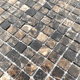 мозаика Emperador Dark POL 15x15х4 мм.