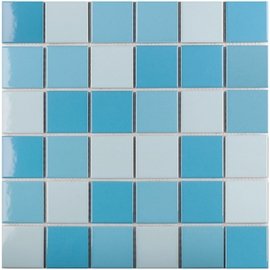мозаика Light Blue Mix Glossy 48х48