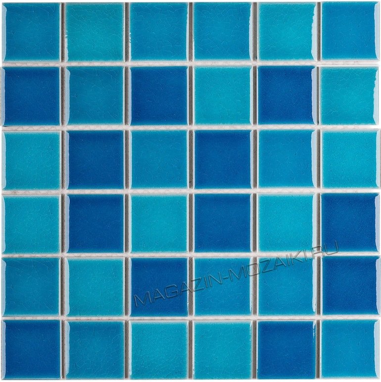 мозаика Crackle Blue Mixed Glossy (LWWB84555)