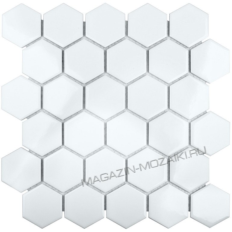 мозаика  Hexagon small White Glossy (MT32000/IDL1001)