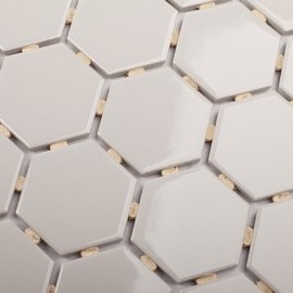 мозаика Hexagon Small Grey Glossy 51x59