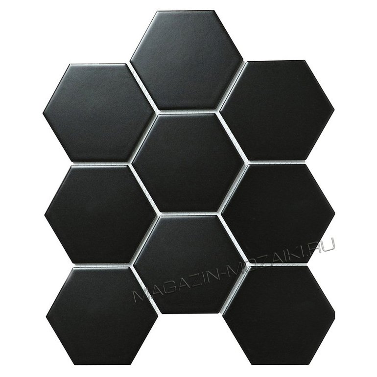 мозаика Hexagon big Black Matt (FQ83000/SBH4810)