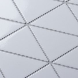 мозаика Triangolo White Zip Glossy