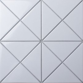 мозаика Triangolo White Glossy