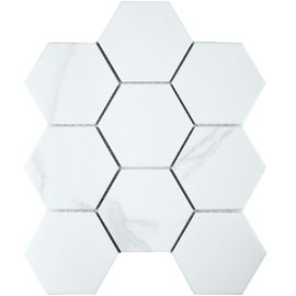 мозаика Hexagon big Carrara Matt (PMFQ82223) 