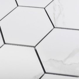 мозаика Hexagon big Carrara Matt 95x110