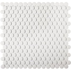 мозаика  Penny Round White Antislip (JNK81011)