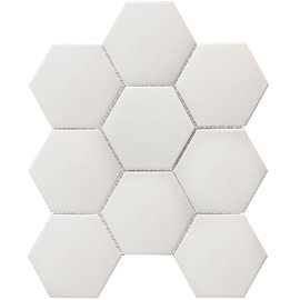 мозаика Hexagon Big White Antislip 95x110