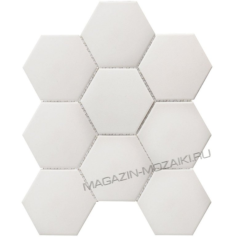 мозаика Hexagon big White Antislip (JFQ51011)