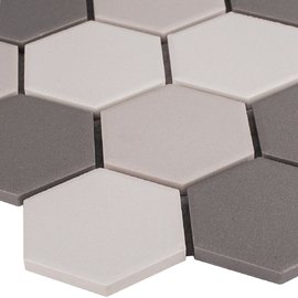 мозаика Hexagon small Grey Mix Antislip. (JMT55221)