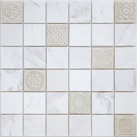мозаика Art Dolomiti bianco MAT  48x48x8