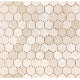 мозаика Crema Marfil MAT hex  18x30x6