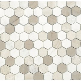 мозаика Pietra Mix 3 MAT hex  18x30x6