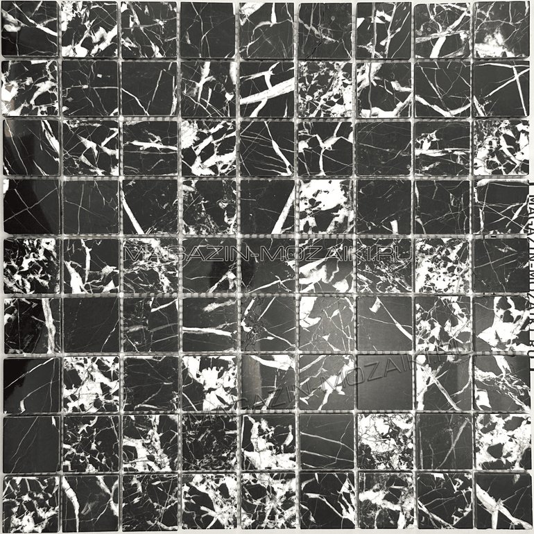 мозаика NERO MARQUINA POL 30