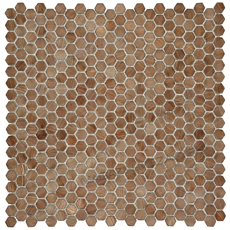 мозаика ALUMINIUM HEXAGON ROSE GOLD