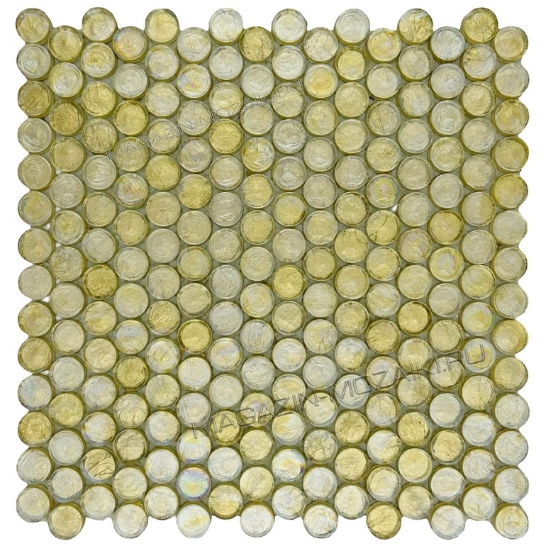 мозаика ROUND LUX GOLD