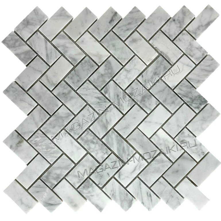 CHEVRON CARRARA BIANCO