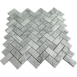 CHEVRON CARRARA BIANCO