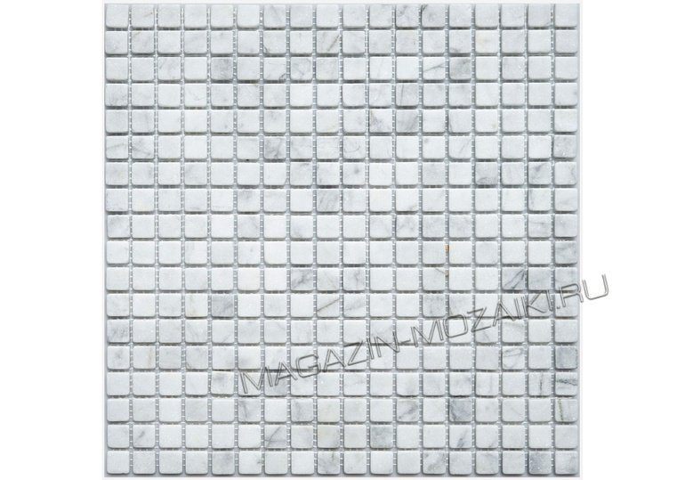 мозаика Bianco Carrara Tum. 15x15х4 мм.