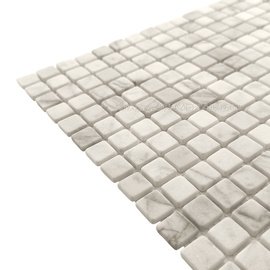 мозаика Bianco Carrara Tum. 15x15х4 мм.