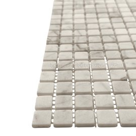 мозаика Bianco Carrara Tum. 15x15х4 мм.