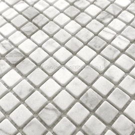мозаика Bianco Carrara Tum. 15x15х4 мм.