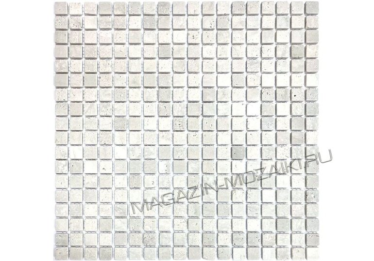 мозаика TRAVERTINE GRAY TUM 15х15х4 мм