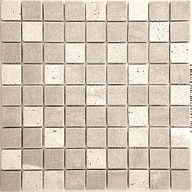 мозаика TRAVERTINE GRAY TUM 30x30х7 мм