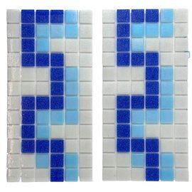 мозаичный декор бордюр для бассейна LR003