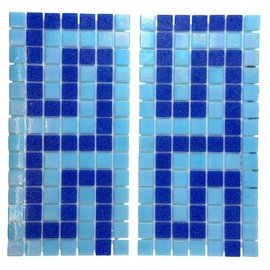 мозаичный декор бордюр для бассейна LR001