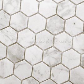 мозаика HEXAGON CARRARA WHITE