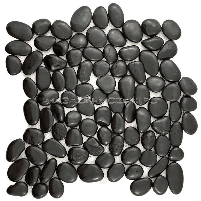 мозаика PEBBLES BLACK STONE POL