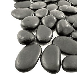 мозаика PEBBLES BLACK STONE POL